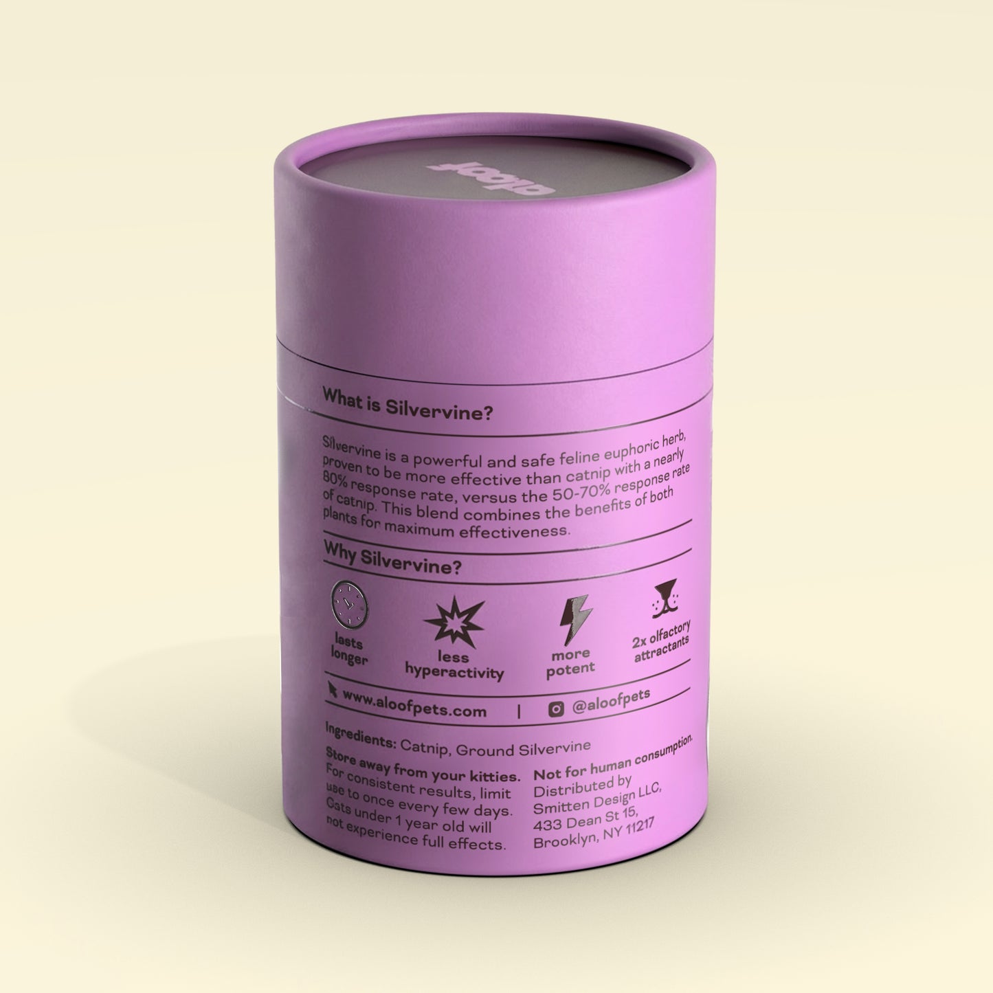Herbal Treat for Cats: Catnip + Silvervine Loose Leaf Blend