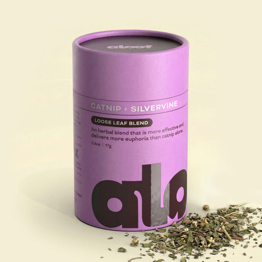 Herbal Treat for Cats: Catnip + Silvervine Loose Leaf Blend