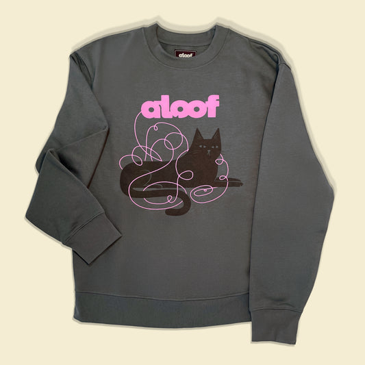 Trouble Cat Heavyweight Crewneck Sweatshirt