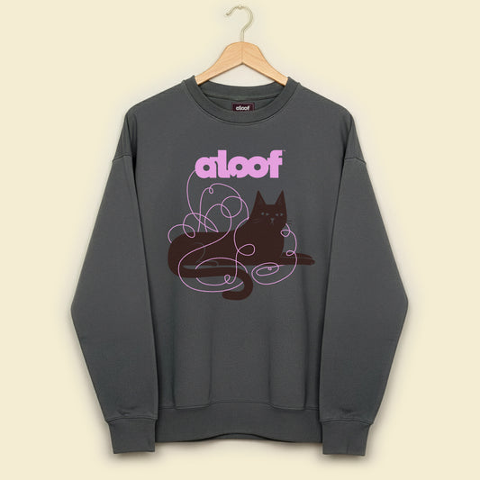 Trouble Cat Heavyweight Crewneck Sweatshirt